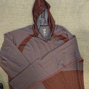 Oakley Maroon and Gray Hoodie
